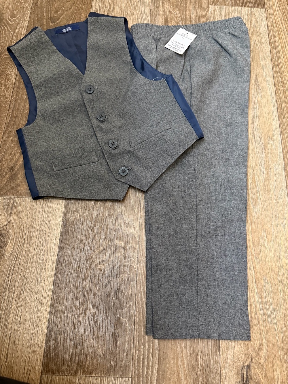 IZOD Gray Boys' Dress Pants & Vest Set - Classic Formal Wear